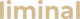 The word liminal is written in bold, lowercase letters with a beige color and a transparent background.